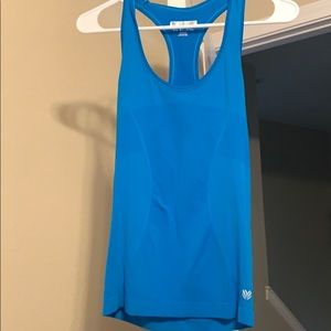 Blue workout tank